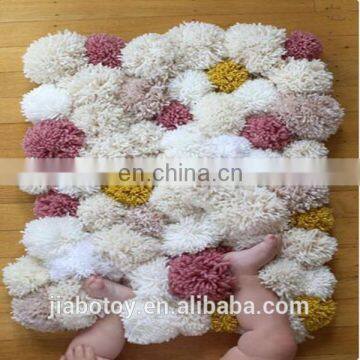 Felt Pom Pom Ball Rug for Baby