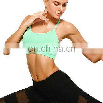 High Quality Ladies Womens Custom Blank Sexy Strappy Comfort Sports Bra photo-3