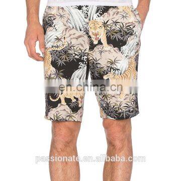 New arrival tiger print recycled fabric board shorts boardshorts swimwear