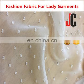 shaoxing 100 polyester Clipping Chiffon fabric