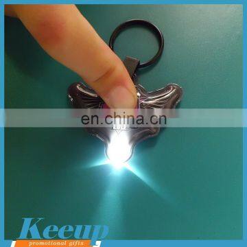 Made in China Promo gifts wholesale wing pvc led keychain