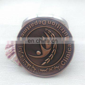 Antique copper souvenir coin custom logo souvenir coin