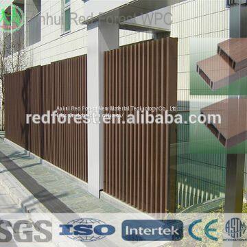 Decrative exterior wpc wall cladding with wood plastic material