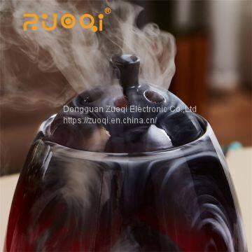 Zuoqi Colorful Led Light Resin Material Essential Oil Humidifier Ultrasonic Air Oil Diffuser photo-5