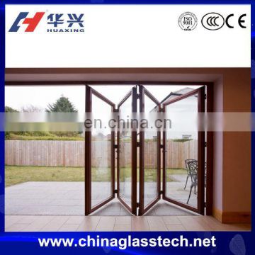 french folding sliding aluminum glass door and window frame