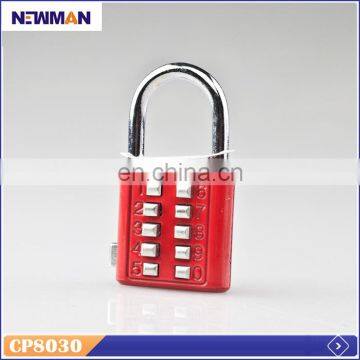 NEWMAN CP8030 Security Luggage Suitcase 4 Digit Button Combination Lock, Travel Combination Padlock