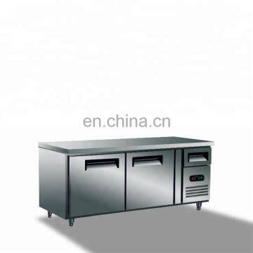 Stainless Steel Door Work Table Chiller With Undercounter Fridge