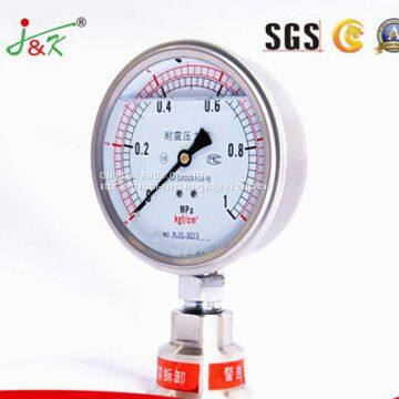 Shock Proof Manometer Pressure Gauge with Liquid Filling