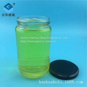 Wholesale Honey Glass Bottle 600ml Chili Sauce Glass Bottle Manufacturer photo-2