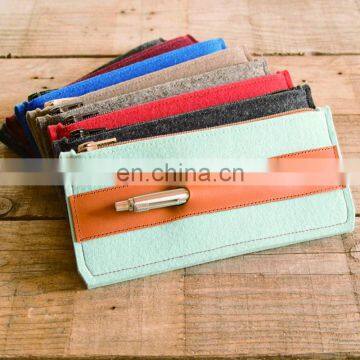 Cheap Creative Simple Pure Color Felt Pen Bag