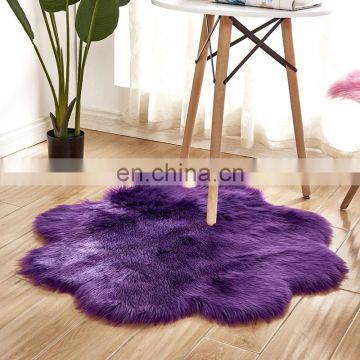 long hair pile acrylic polyester synthetic sheepskin carpets