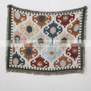 RAWHOUSE Factory Wholesale Price Boho Picnic Custom Woven Blanket Tapestry Use for Sofas Covers photo-3