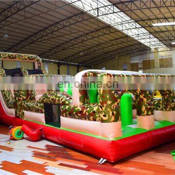 Kids Outdoor Camouflage Boom Camp Inflatable Bounce Course for Camping Area photo-3