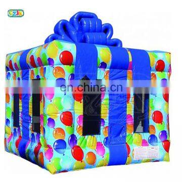 gift wrapped box present moonwalk inflatable bouncer jumping bouncy castle bounce house