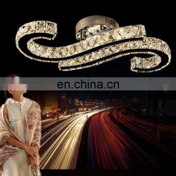 Оптовая роскошная современная светильник из кристалла накольцевой светильник, люстра на потолок с LED photo-2