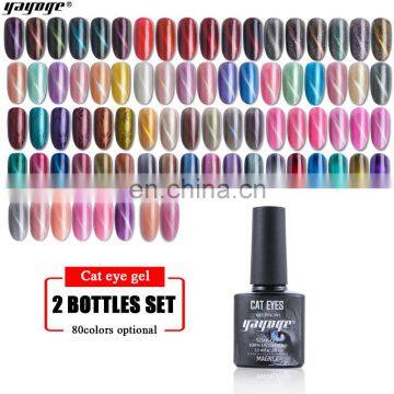 Nail new design cat eye gel kit polish UV poly gel kit from chinese supplier