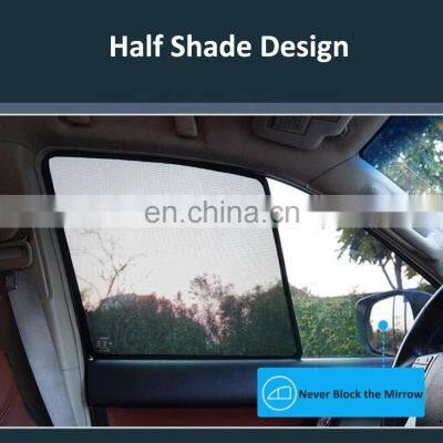 Magnetic Car Window Shade Mesh Fabric Sunshade for BUICK Luxury Car Curtain UV/Heat Insulation 4PCS photo-3