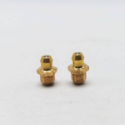 Brass straight grease fitting M5x0.8mm metric thread hydraulic grease fittings