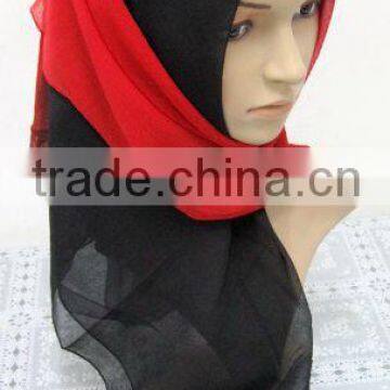 SSN007 clearance sale 105*105cm gradient color muslim square scarf