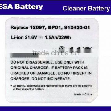 21.6V 1.5Ah Li-ion Battery for Dyson DC16 Series Cordless Vacuum Battery for 12097 912433- 03 912433-01 BP01 Cleaner Battery photo-5