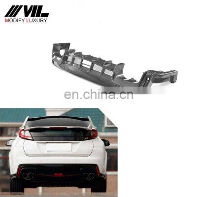 Carbon Fiber Rear Diffuser for Honda Civic Type R