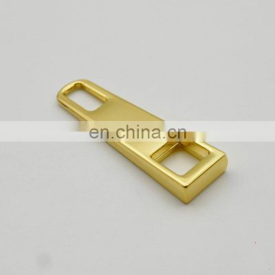 For handbag customized express gold long slider metal zipper puller