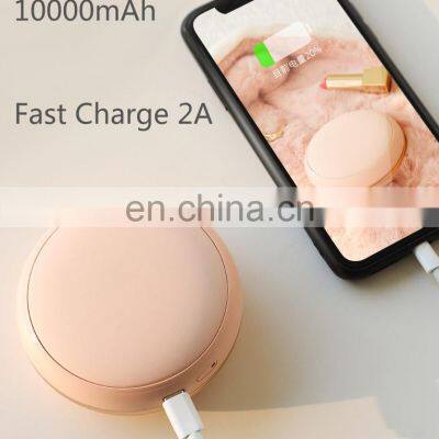 Portable 10000mah mini fast charging power bank with led charge indicator