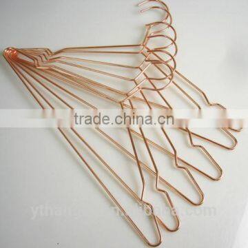 YY0072 High Quality Rose Gold Copper Wire Coat Hangers Shirt Hanger Dress Hanger Quality Choice photo-3