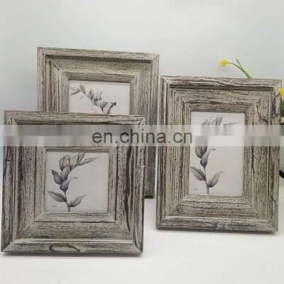 wholesale custom rustic style hand carved wooden picture frames 4\