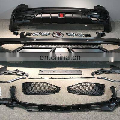 Runde PP Material WALD Style Bodykit Front Rear Bumper Upgrade GLC 43 63AMG For Mercedes-Benz X253 GLC200 GLC260 GLC300 Bodykit photo-5
