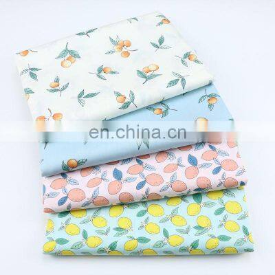 wholesale Lovely olive loquat fruit printing fabric home textile bedding fabric children cartoon pure cotton fabric