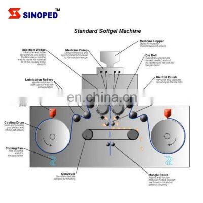 Sinoped Full Automatic Gelatin Melting and Filling Material Preparation System Softgel Capsule Packing Production Line photo-5
