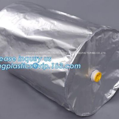 Aluminium Foil Liquid Protective Lining Bag With Valve, Barrels Bucket Pail Drum Liner IBC Tank Liner Oil Packaging