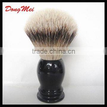 High End Private Label Silvertip Badger Hair Black Shaving Brush