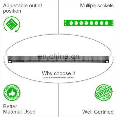 19 Inch PDU With Illuminated Switch and Adjustable Bracket photo-5