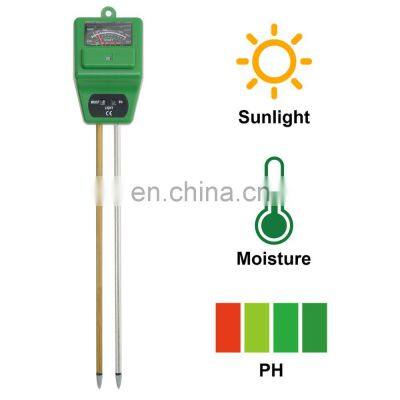 US Free Ship ALLOSUN ETP300C 3 in 1 Moisture Light Analog PH Meter Photometer Portable Hygrometer Acidimeter Garden Soil Tester photo-2