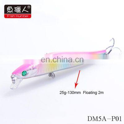 Fish Hunter DM5A 130MM Fishing Lure Hard Minnow Hard Bait Sea Bass Fishing Pesca Isca Artificial Bait photo-5