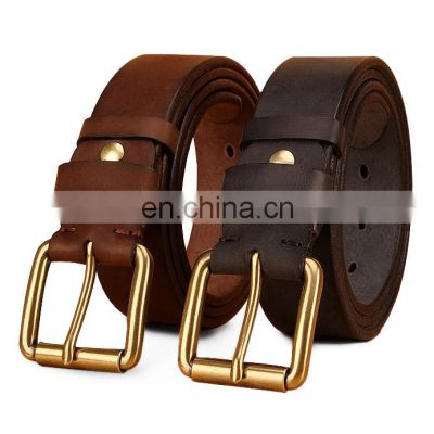 Genuine leather belt for men customised wholesale retail high very premium quality 2022 business style OEM ODM