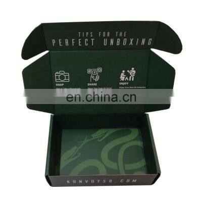 OEM China Supplier Luxury Custom Print LOGO Black Cardboard Shipping Mailer Box Tablet PC Corrugated Paper Packaging Boxes