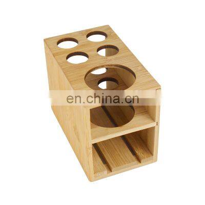Made of 100% Sustainable Bamboo Naturals Toothbrush Holder Stylish Bathroom Organization Easy to Clean photo-4