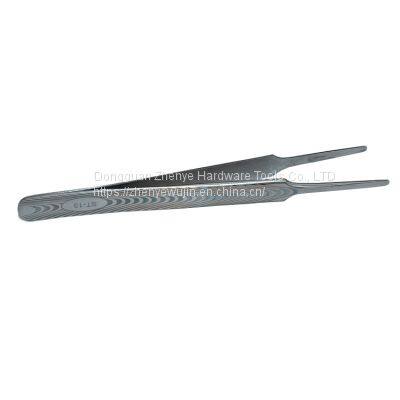 Textured Stainless steel tweezers ST series elbow bird nest hair picking electronic maintenance antimagnetic acid proof anti-static tweezers ST-13