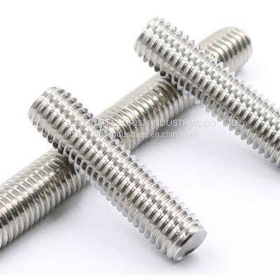 UNC Thread Plain Finish M20 M24 SS304 Double Ended Bolt photo-2