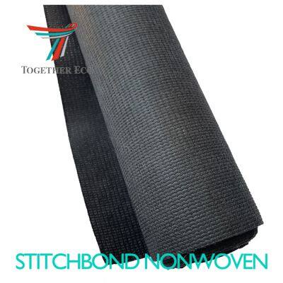 Rpet Knitted Nonwoven Fabric PE Bottle Recycled PET Stitch-Bonded Nonwoven Cloth for Shoe Material