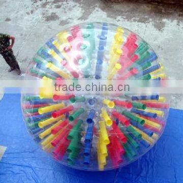 China Cheap Kids and Adults Inflatable Land Body Zorb Ball Grass Rolling Balls Outdoor Sports Games for Sale photo-3