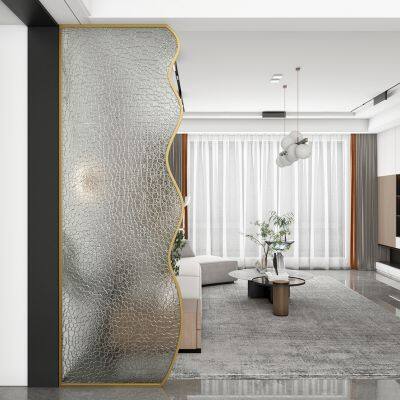 Modern Minimalist Decorative Living Room Divider Art Glass Partition Screen Indoor Partition photo-5