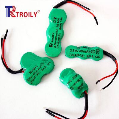 NiMH Coin 3S1P Battery 3.6V 110mAh Rechargeable Battery Packs photo-4