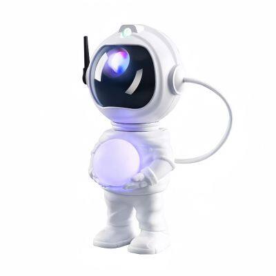 Hug The Moon Astronaut Galaxy Projector Nebula Starlight Projection Lamp Smart Led Desk Lamp Warm Night Light Home Decor Lights