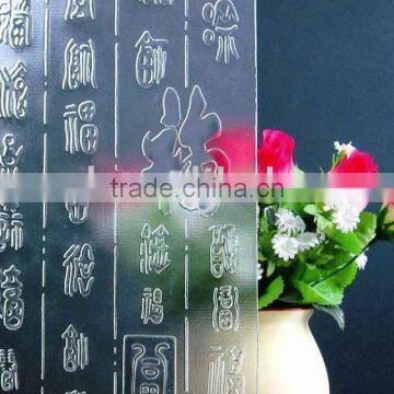 hot sale figure glass/art glass decoration glass/pattern glass