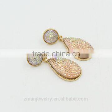 Latest Costume Earrings Jewelry Fashion Druzy Earrings Stud Earrings photo-2