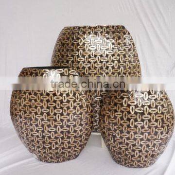 Best selling High quality Special Natural mother of pearl inlay vase from Vietnam